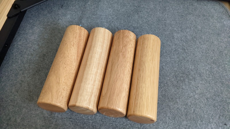 無印良品 木製ベッドフレーム オーク材脚の写真